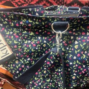 Kipling Navy Floral Backpack
